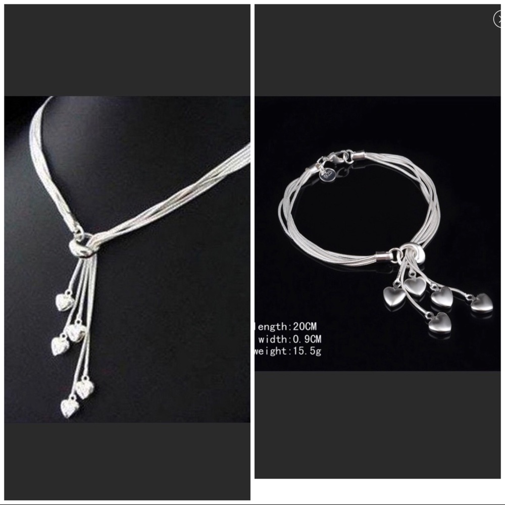 925 silver bracelet and necklace